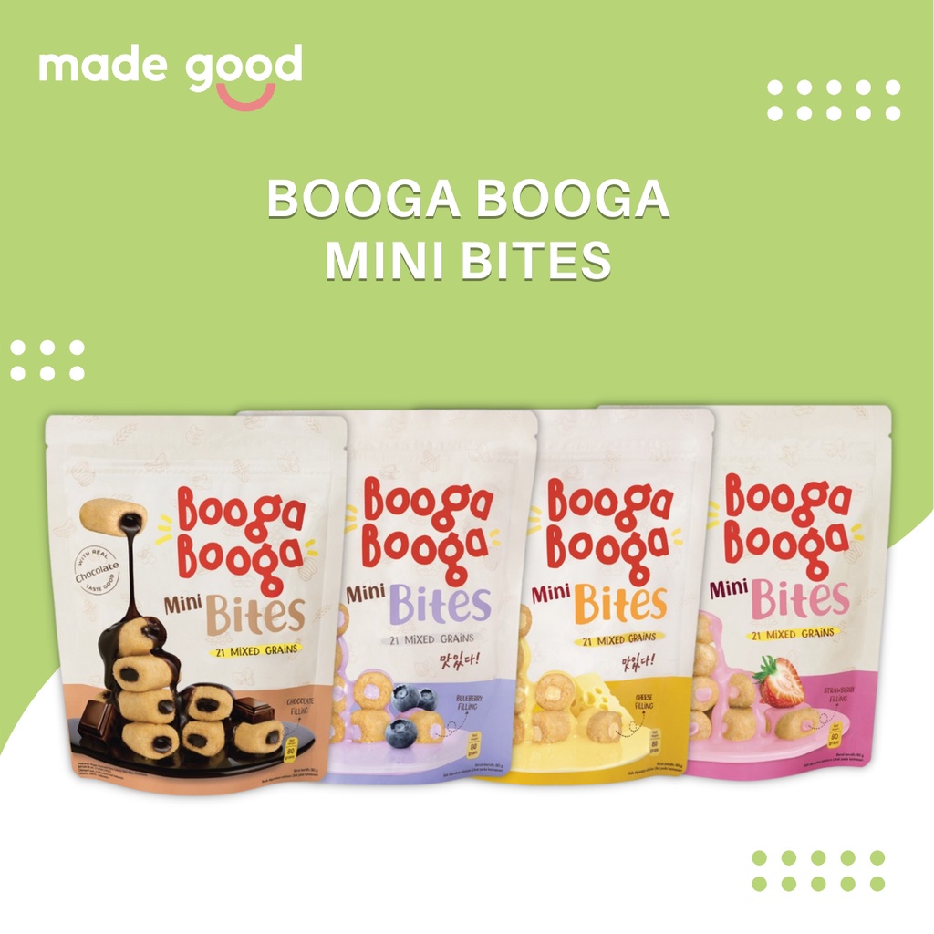 

Booga Booga Mini Bites 80gr Healthy Snack Choco Cheese Berry