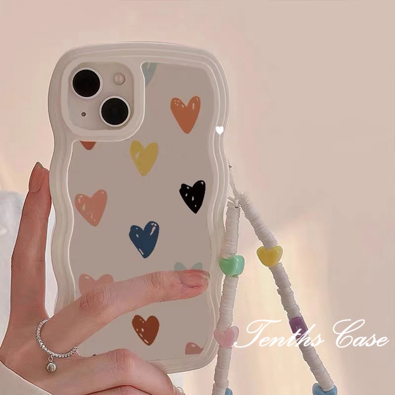 Vivo V25e Y02 Y35 Y22 Y16 Y02 Y15A V23e V23 V20Pro V21 V21e V20SE Y21 Y21s Y20 Y20s Y17 Y15 Y12 Y21T Y33s Y20i Y12s S1 Y1s Y91C Y91i Casing Soft Cover Love Phone Warna Warni