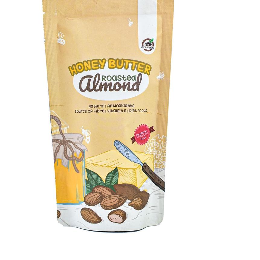 

✫ Honey Butter Roasted Almond ( Panggang ) 250 Gr ➽