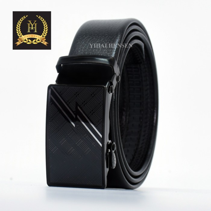 Ikpa [Y&H] Ikat Pinggang Pria Tipe Rel Korea Fashion Belt Ban Gesper Sabuk