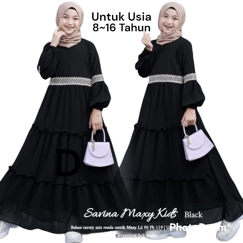 C.P - GAMIS ANAK CERUTY BABYDOL FULLPURING MIX RENDA CANTIK SAVINA MAXY KIDS UNTUK USIA 8~16 TAHUN