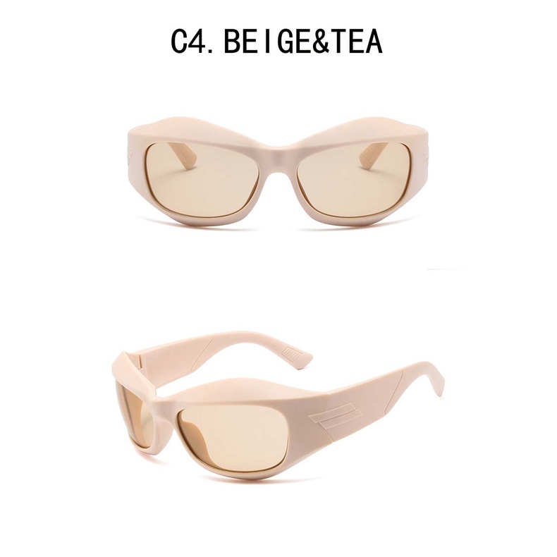 [In Stock] Y2K Trend Cool Men Sunglasses Kacamata Motor Frame Tebal Eyeglasses Untuk Pria Wanita UV400