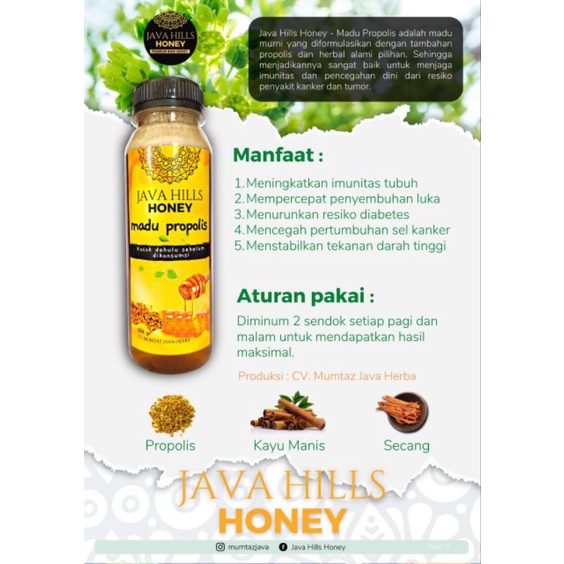 

Madu Propolis Java Hills Honey