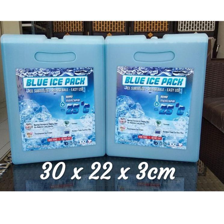 [KODE W5888] ice pack jumbo 22 x 30 x 3cm ice gel blue besar jumbo termurah dan berkualitas - pendingin es krim ice cream - pendingin cooler bag asi - cooler styrofoam box - pendingin udara ruangan kipas angin ac - blue ice pack besar SEMI FINISH