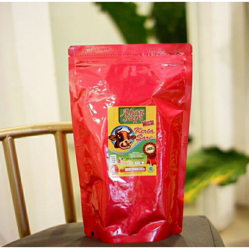 

Abon Sapi Manis Foil Merah
