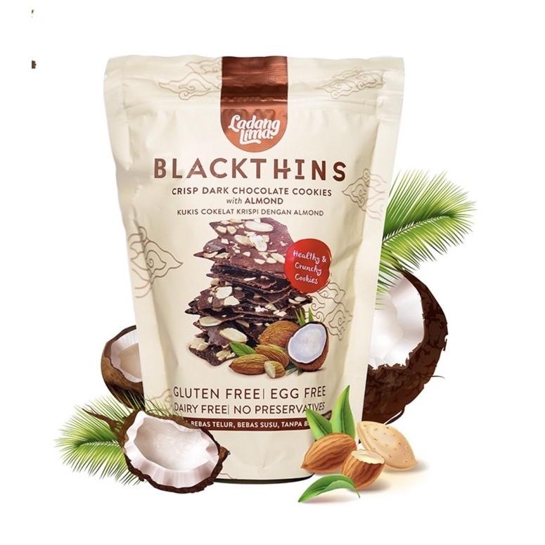 

DISKON BRANDS FESTIVAL Ladang Lima Blackthin blackthins Cookies 100gr / cemilan diet biskuit rendah kalori sehat .,..,.,,,,.,