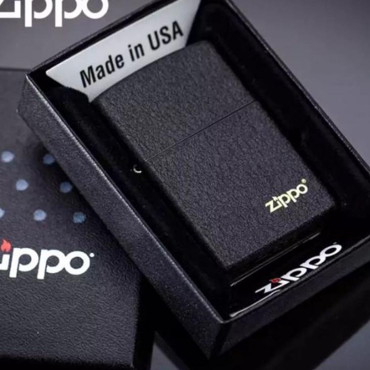 ♝ KOREK API ZIPO/JIPO HITAM KASAR / BLACK CRACKLE GRADE ORIGINAL ☆