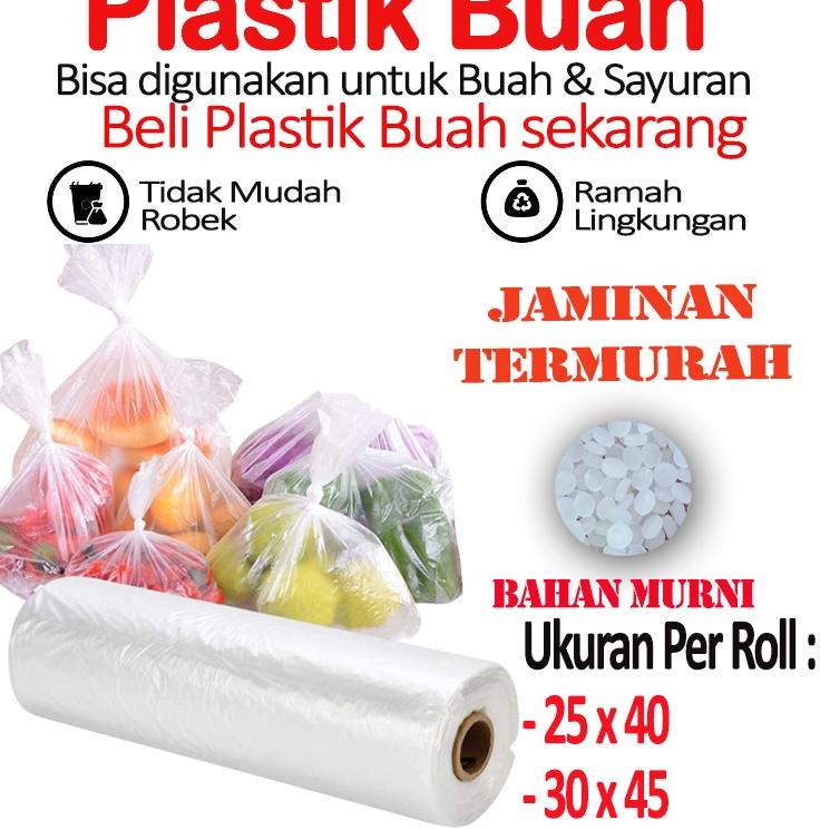 ● Plastik Buah Roll | Plastik Fotocopy Roll Murah | Plastik Pembungkus Buah ❈