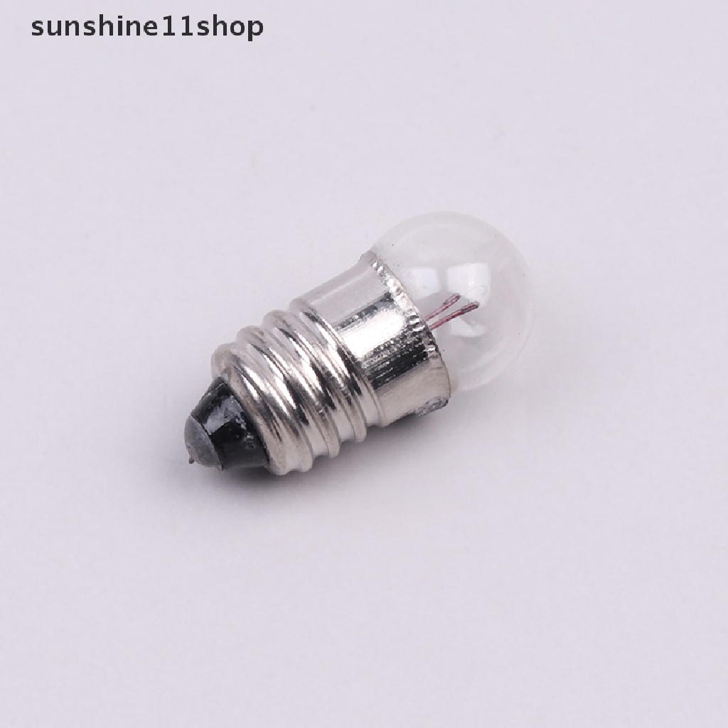 Sho 10PCS Miniatur Bulat 0.3A 2.5V Lampu Kecil Untuk Bohlam Percobaan Siswa N