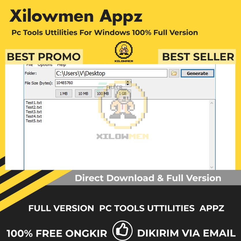 [Full Version] VovSoft Dummy File Generator Pro PC Tools Software Utilities Lifetime Win OS