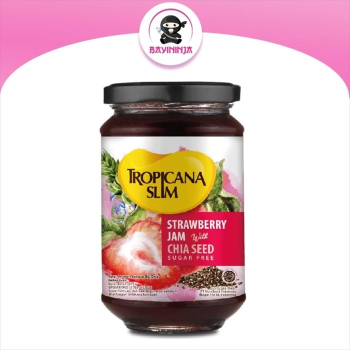 

TROPICANA SLIM Strawberry Jam Selai Stroberi 375 g