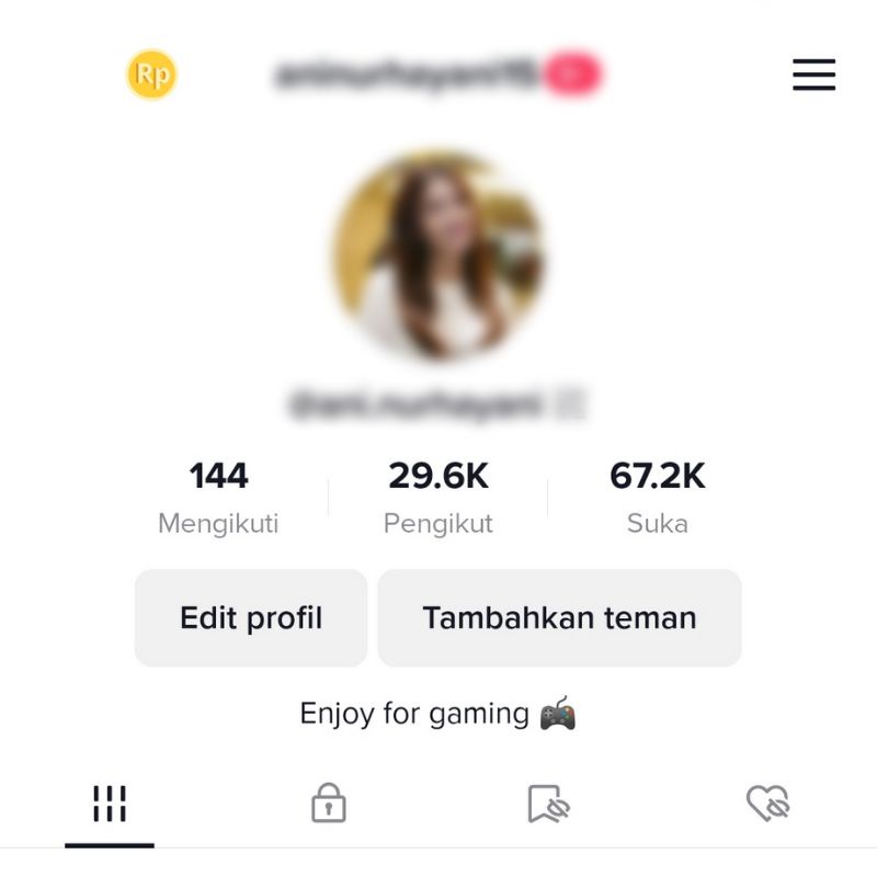 AKUN TIKTOK 29.000 Follower Akun Viral