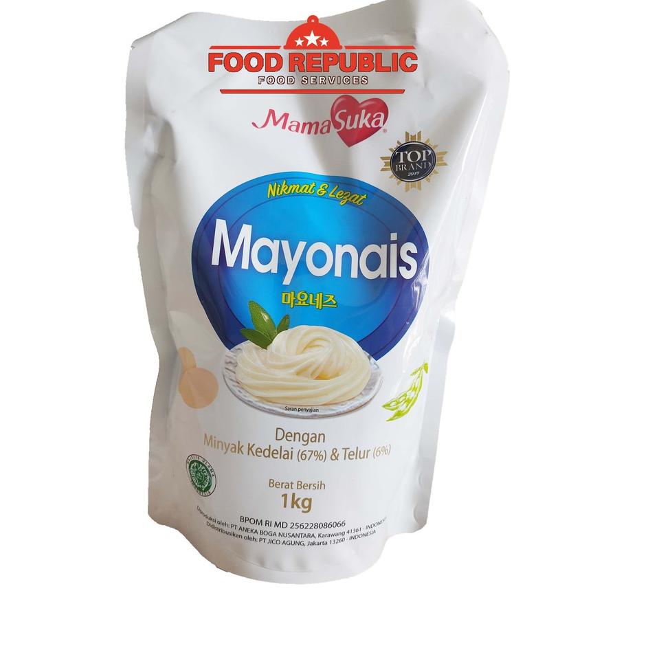 

➴ MAMASUKA MAYONAISE SAUCE 1 KG - SAUS MAYONES MAMASUKA HALAL ➺