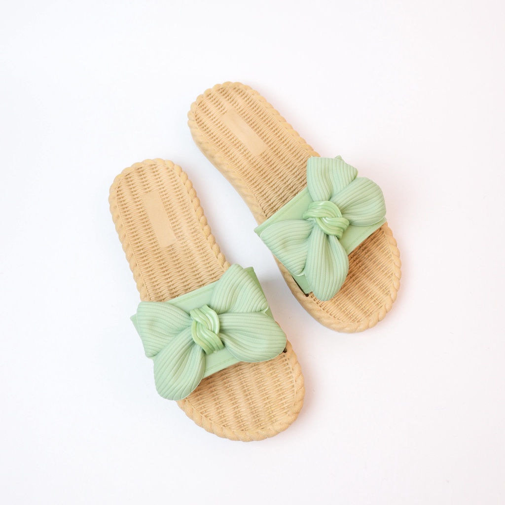 Yura Sandal Selop Pita Wanita Slip On Teplek - Demorin Sendal