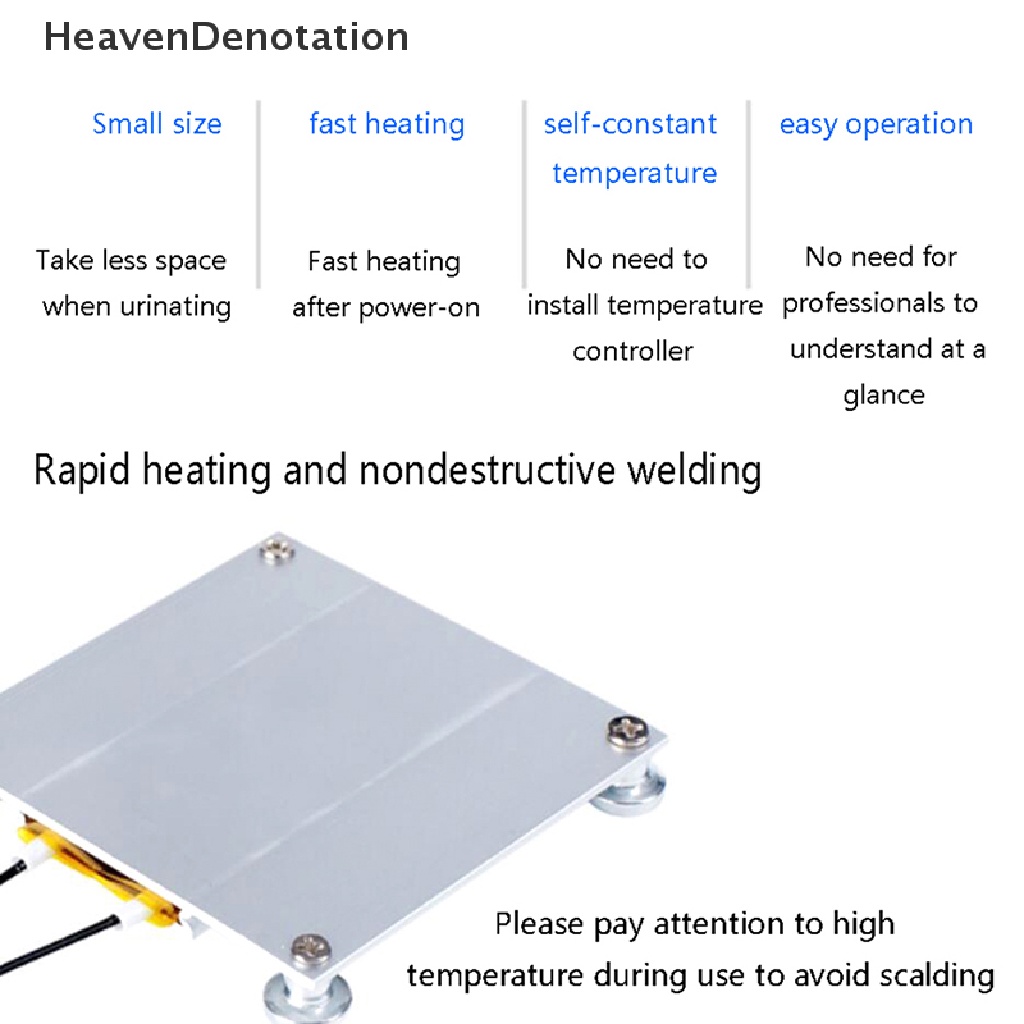 [HeavenDenotation] Led Remover Heag Solder Chip Demolition Welding BGA Station Plat PTC HDV