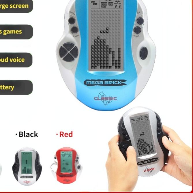 ➮ Layar 3.6 inci Tetris Game Console Tetris Gameboy Gamebot Tetris Bricks Game ➬