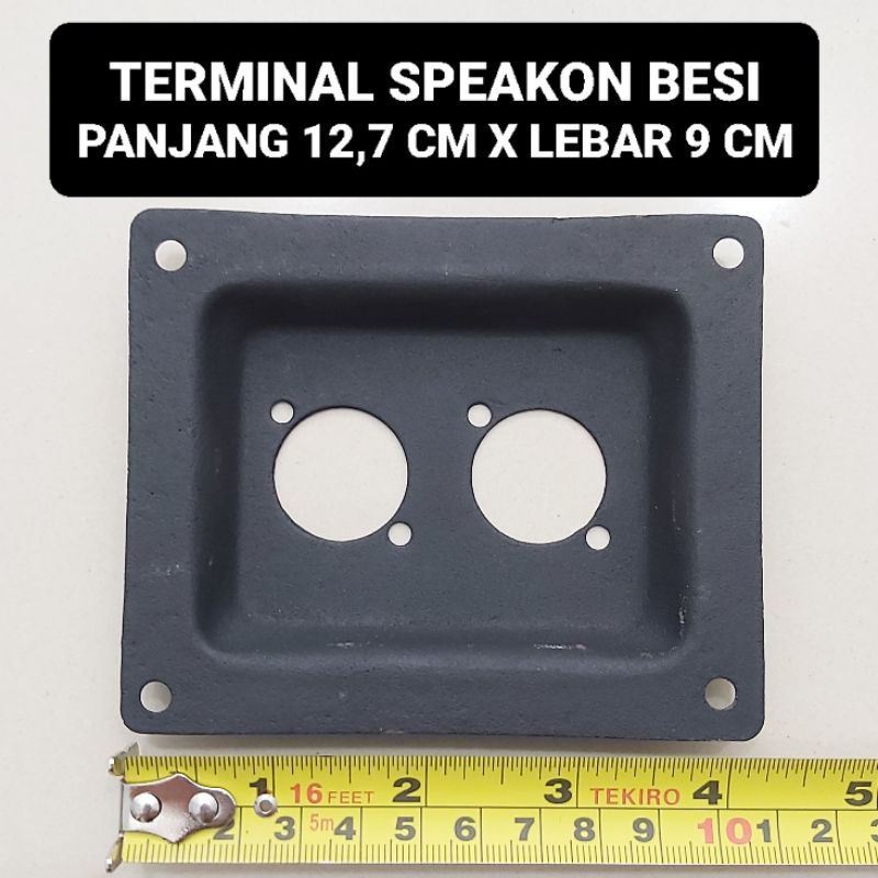 Terminal Speakon Plat Kecil Tekuk Spikon Lubang Box Spicon