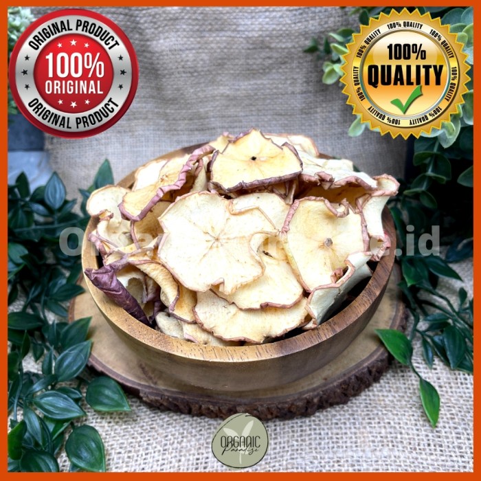 

Dried Apple Fuji Slice / Apple Fuji Kering Iris Premium 500 gram