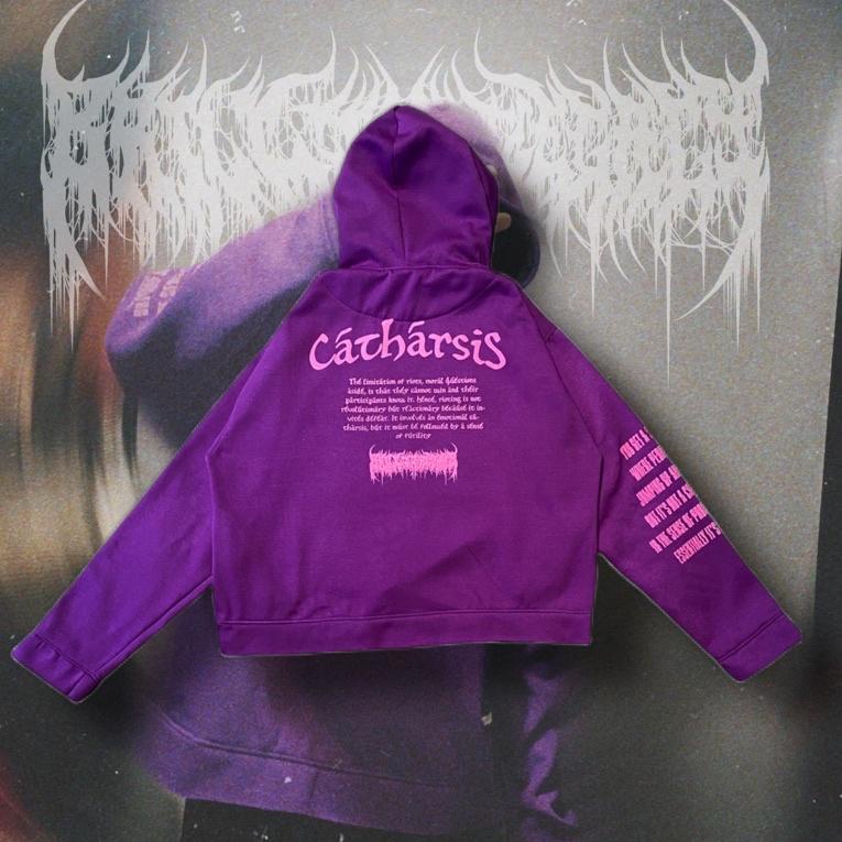 SIAP KIRIM K98 Unfinished Crop Hoodie Brilliant Legacy - Catharsis ↯