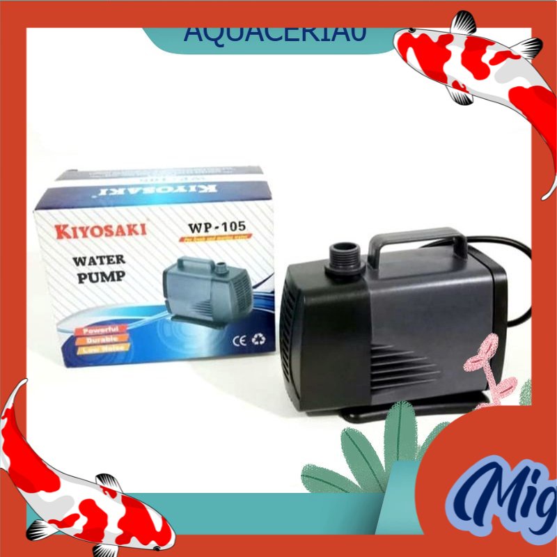kiyosaki wp 105 pompa celup air aquarium kolam power head 105
