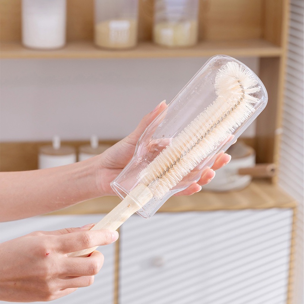 BRGUNIK Sikat Pembersih Botol Kitchen Brush Bottle Washing Tool Susu Bayi Sikat Gelas R881