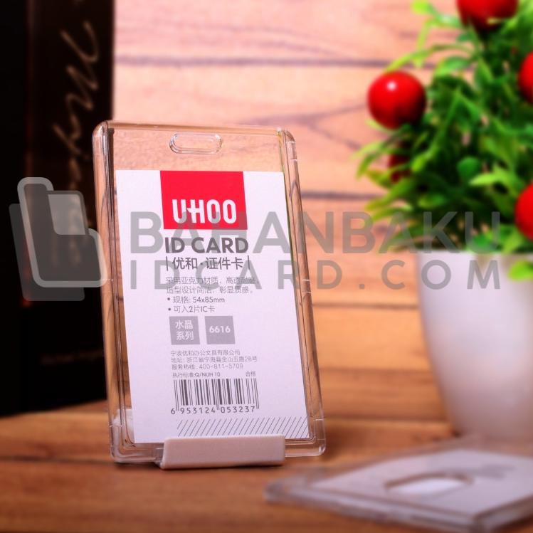 

T95 Card holder Acrylic Bening Transparan Badge ID Card casing Kartu pegawai akrilik UHOO 6024 BELANJA MURMER の