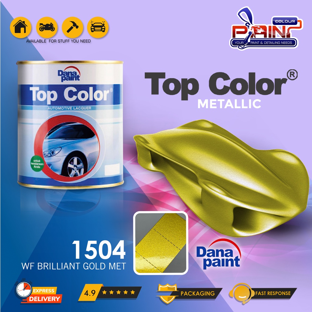 Top Color Metallic 1504 WF Brilliant Gold Met - Cat Duco