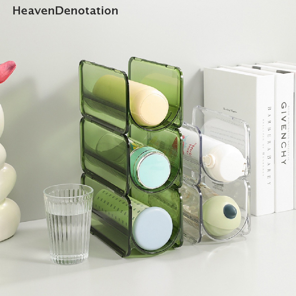 [HeavenDenotation] Botol Air Organizer Kreatif Tempat Penyimpanan Lemari Anggur Dapat Ditumpuk Rak Anggur HDV