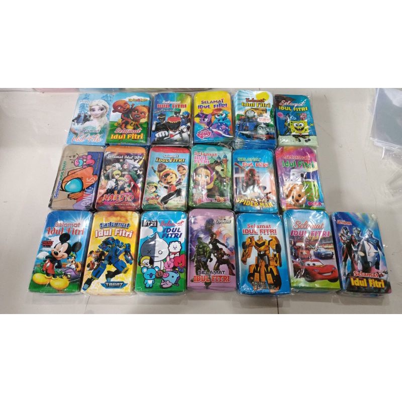 

AMPLOP AMPAU LEBARAN KARAKTER 1 PAK ISI 10PCS