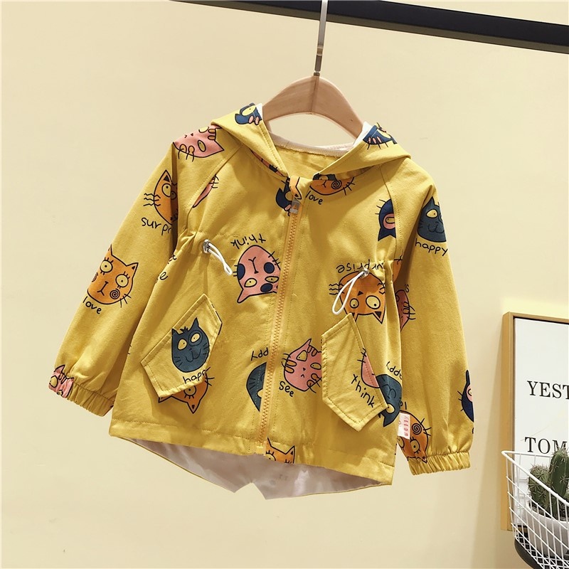 KM88 NEW Jaket premium bayi dan anak motif kucing kualitas premium