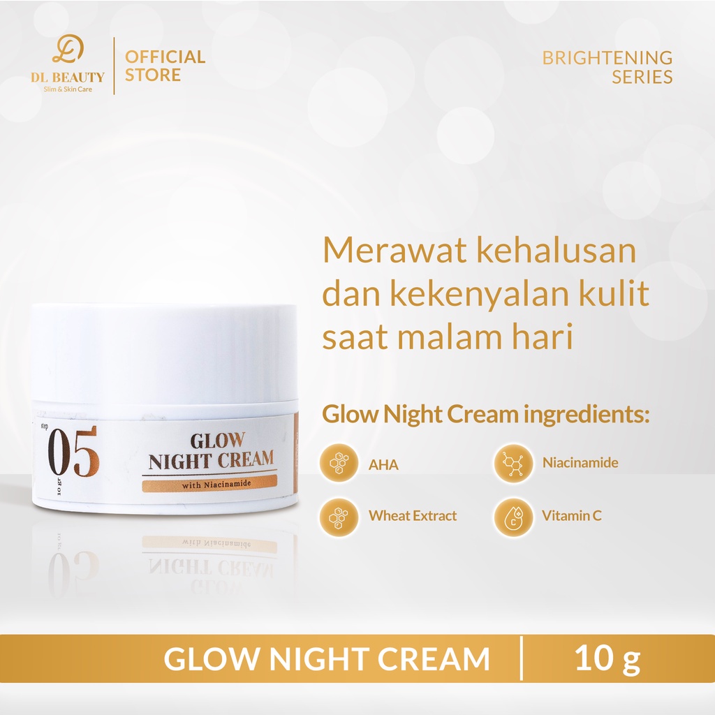 Skin Care Glow Night Cream 10gr CREAM GLOWING BPOM paket glowing bpom krim glowing bpom cream wajah 