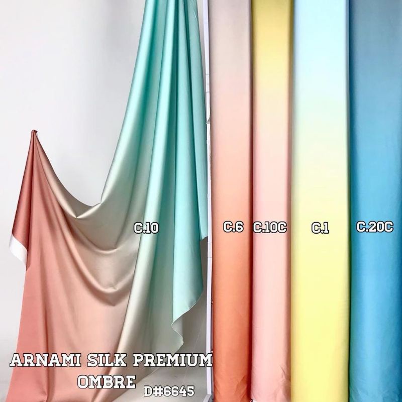 Kain meteran Armanyy Silk Gradasi Ombre