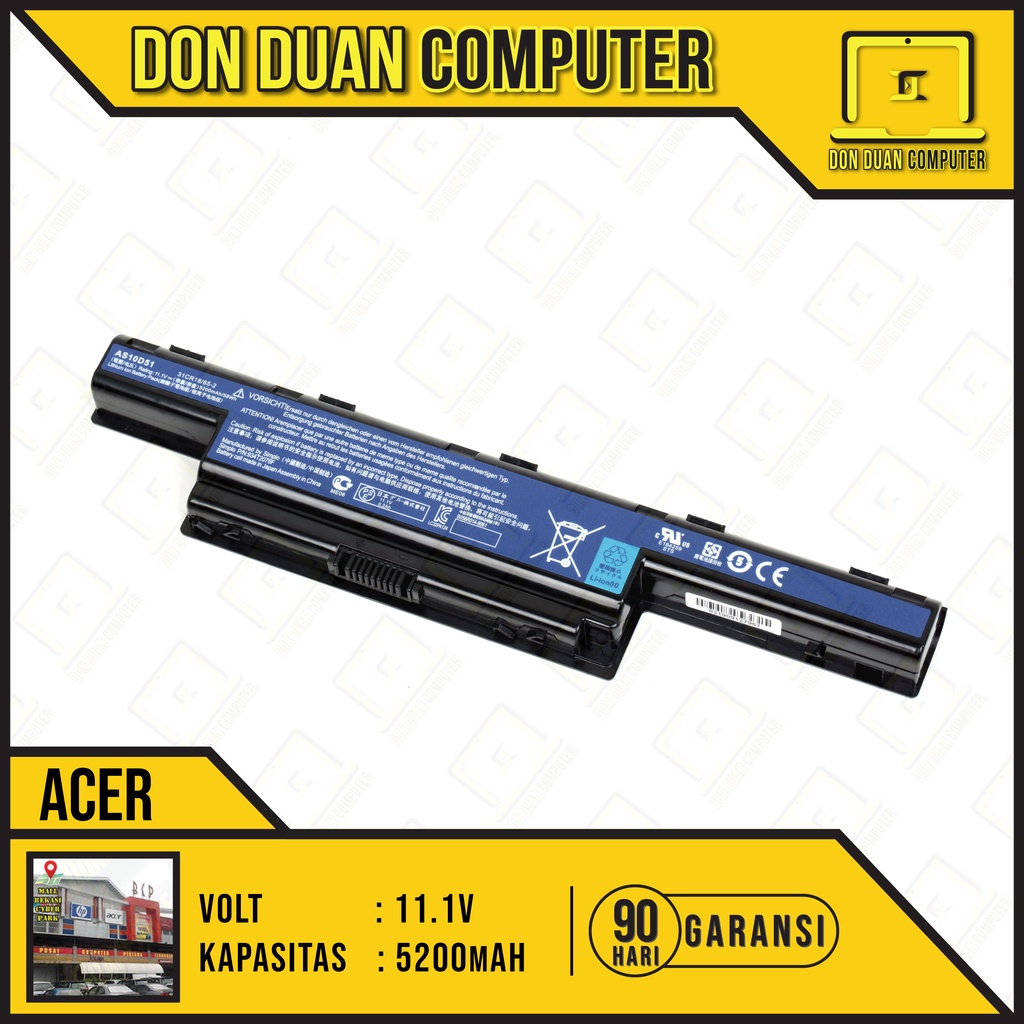 Jual Baterai Batre Baterry Laptop Acer Aspire 4738 4739 4741 4750 4752