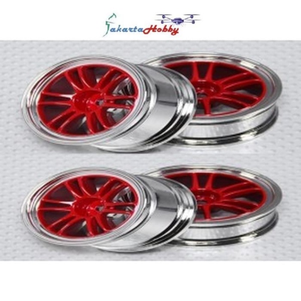 

Dijual Velg 1:10 red chrome 4pcs 430000080-0 JakartaHobby Limited