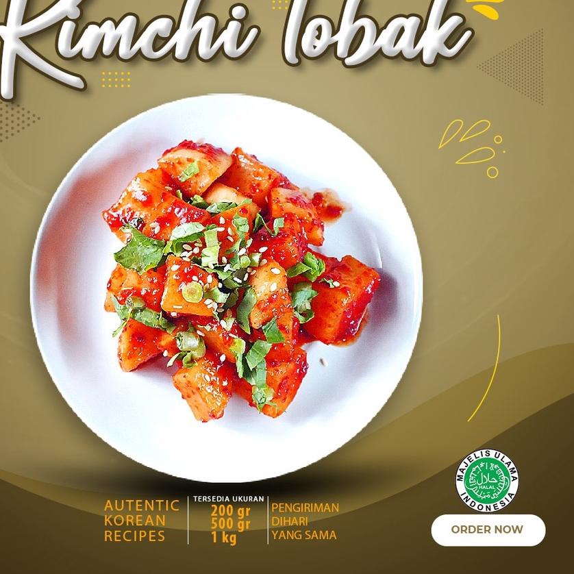 

✼ Fresh Kimchi Lobak 500 Gram Dibuat Oleh Chef Korea Asli Enak ♫
