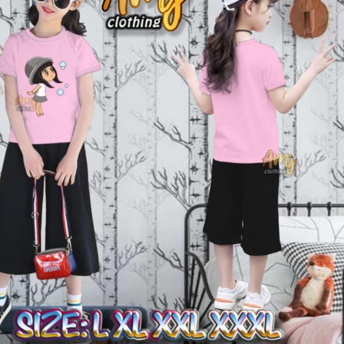 ➩ pakaian setelan anak perempuan  setelan kulot anak perempuan baju set anak perempuan ✲