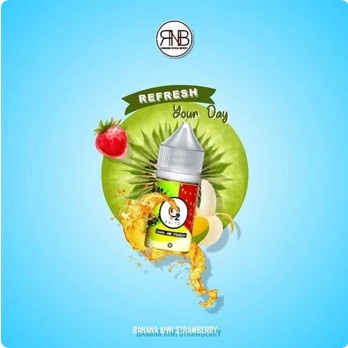 LIQUID O2 SALTNIC BANANA KIWI STRAWBERRY 30ML