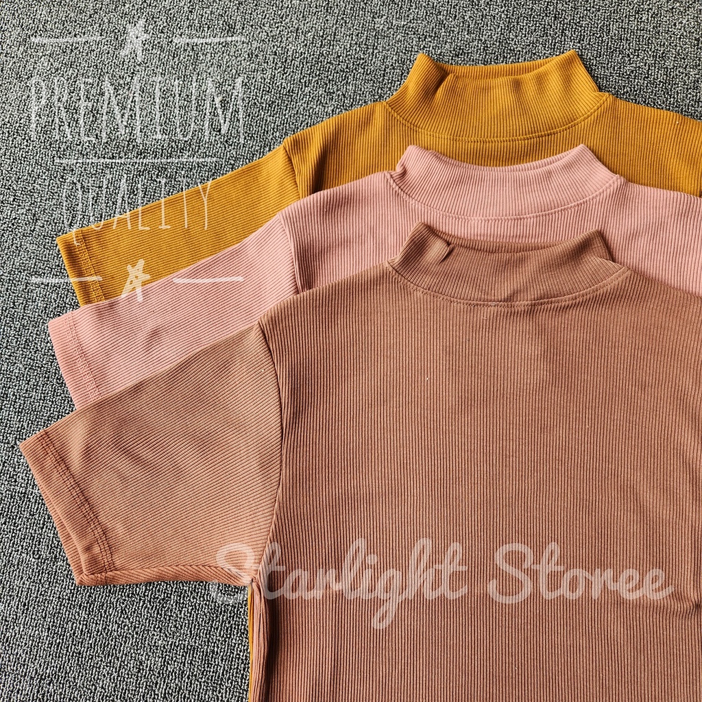 Inner wanita / TURTLENECK lengan pendek / Turtleneck pendek Wanita