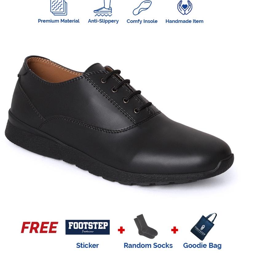 ◊ Sepatu Pria Footstep Footwear - Nolan Black ➬