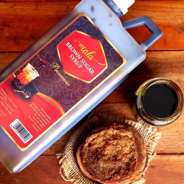 

✸ Mola Brown Sugar Cair 1 Liter Premium seperti Xing Fu Tang, Tiger, Kokumi Sugar dll ➾