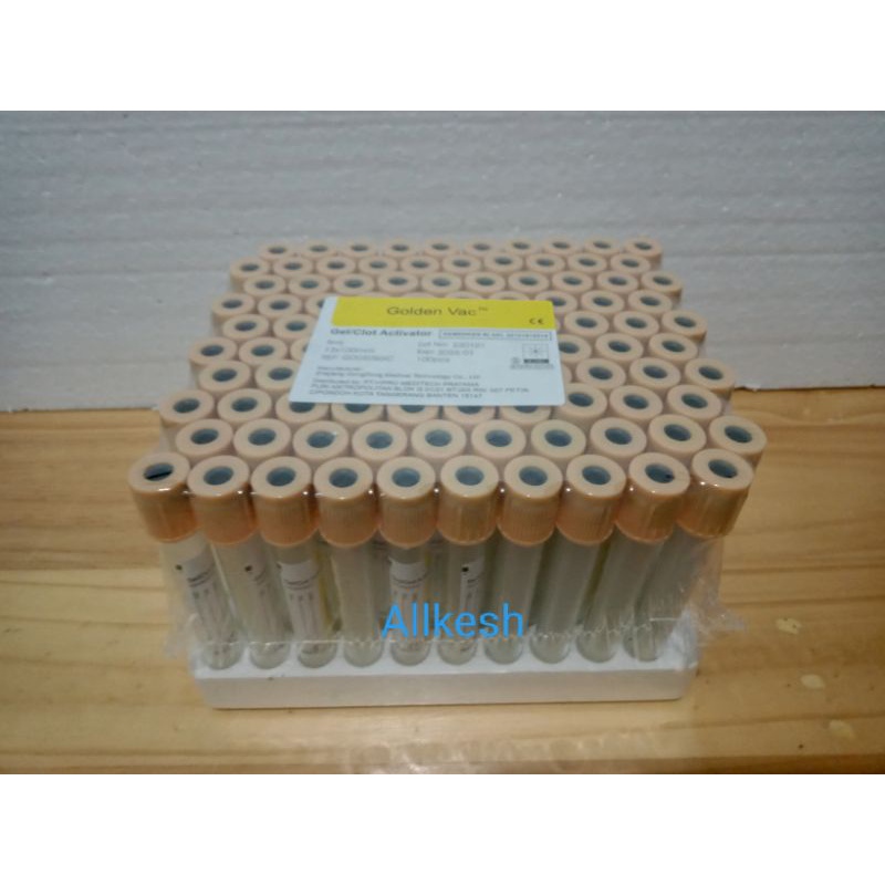Tabung RPR 8,5ml Golden vac/ Tabung Gel Clot Activator 8,5 ml