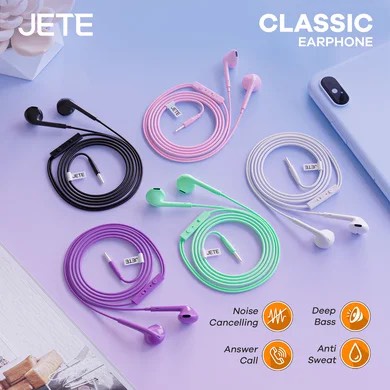 HEADSET EARPHONE HANDSFREE JETE CLASSIC