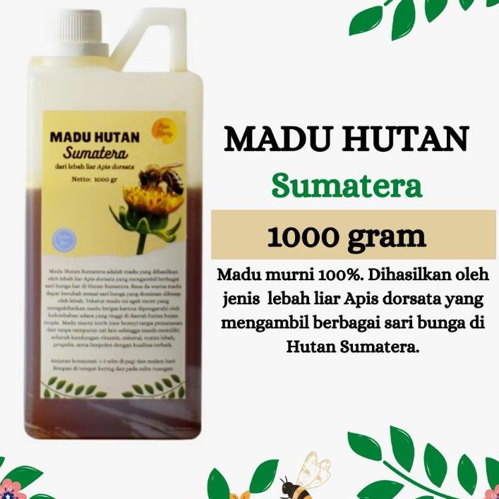 

♣ Hutan Asli Murni Raw Honey 1000 Gram ❁