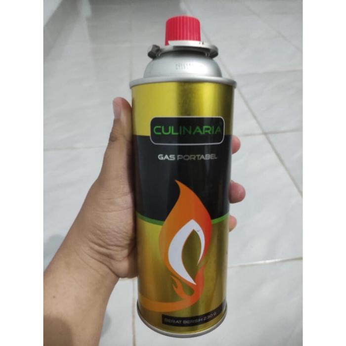 Tabung Gas kaleng Portabel Plus isi refill penuh 230g