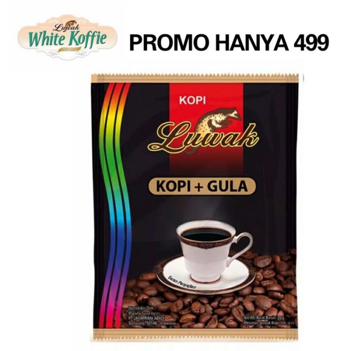 (Renceng) Kopi Kemasan Sachet Luwak Coffee 2 in 1 dan Gula Instant