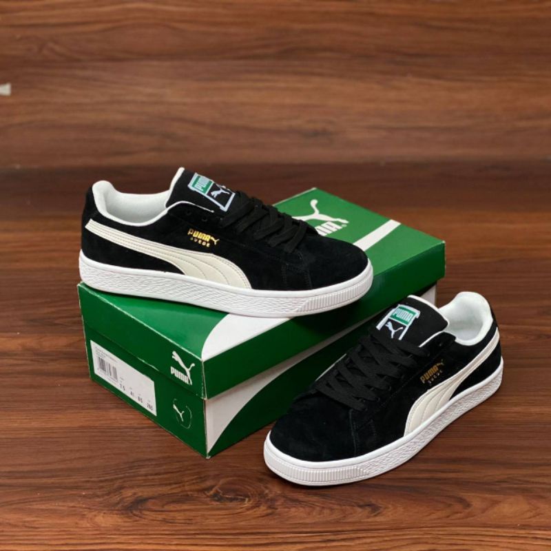 Puma suede Black White