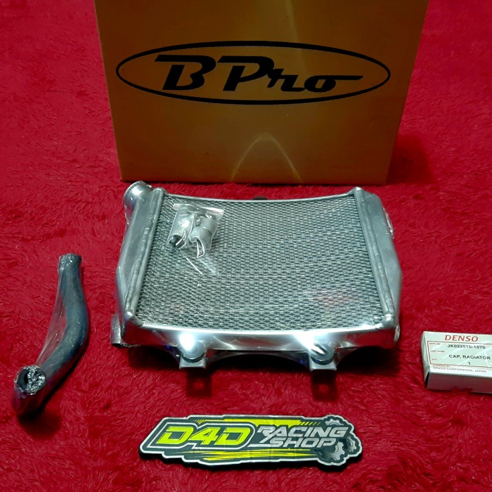 Radiator Bpro Ninja Rr -Krr Non Gambot Tipe Melengkung Seperti Mc28