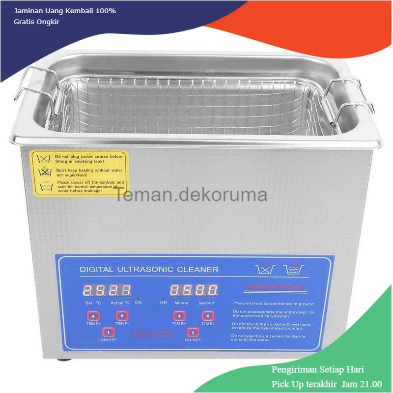 TD - SKT EECOO Mesin Pembersih Perhiasan Ultrasonic Cleaner 120W - MH-020S