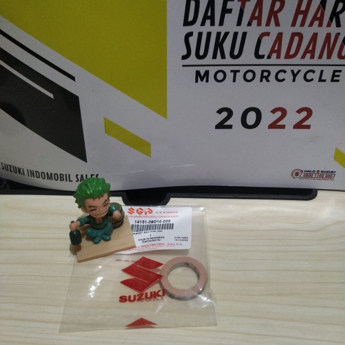 gasket paking pipa knalpot suzuki spin 125 skydrive skywave hayate ori sgp