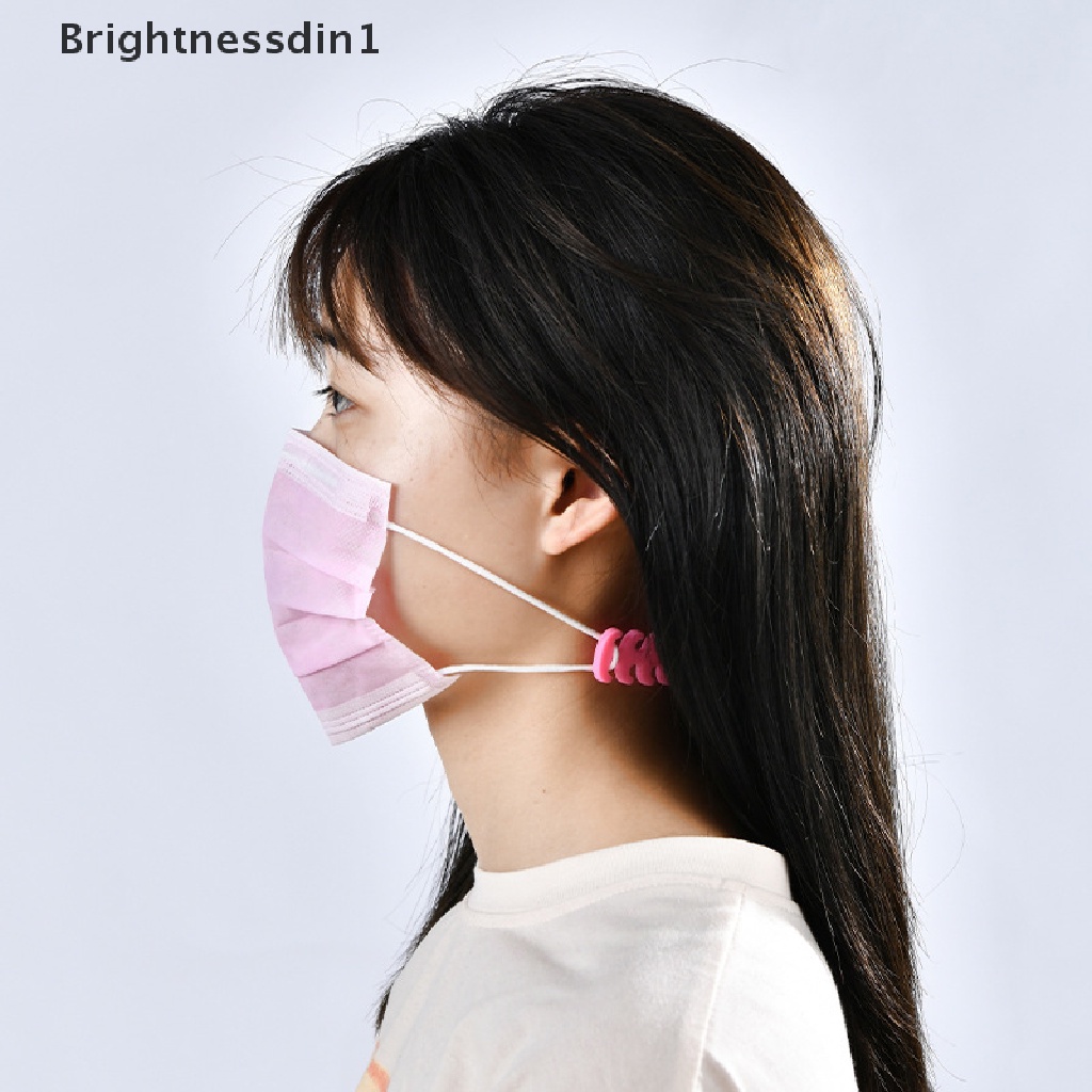 [Brightnessdin1] 4pc Pengait Masker Anti-Stroke Artefak Tali Masker Ekstensi Gesper Masker Wajah Kait Telinga Butik